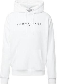 Tommy Jeans Witte Sweater Klassieke Pasvorm Katoen Polyester White Heren