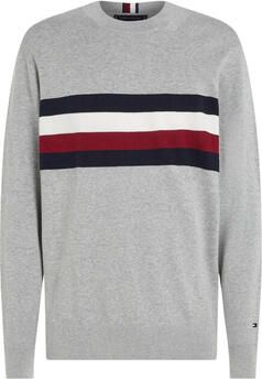 Tommy Hilfiger Gebreide trui PLACED STRUCTURE GS CREW NECK in gemêleerde look
