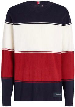 Tommy Hilfiger Color Block Gebreide Crew Neck Sweater Multicolor Heren - Foto 4