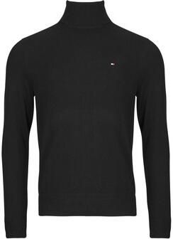 Tommy Hilfiger Zwarte Sweaters met Iconische Tape en Turtleneck Kraag Black Heren - Foto 10