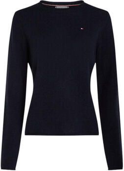 Tommy Hilfiger Slim fit gebreide pullover van zuivere wol