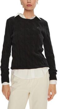 Tommy Hilfiger Gebreide trui SOFT WOOL CABLE C-NK met kabelpatroon van zuivere wol - Foto 6