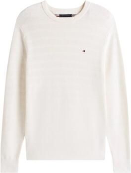 Tommy Hilfiger Trui met ronde hals STRIPE STRUCTURE regular fit licht oversized schouders