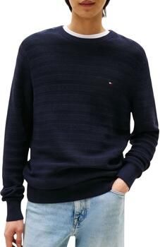 Tommy Hilfiger Trui met ronde hals STRIPE STRUCTURE regular fit licht oversized schouders - Foto 8