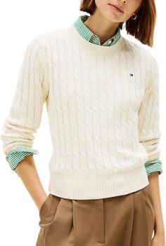 TOMMY HILFIGER Dames Truien & Vesten Co Cable Mid Gg C-nk Ls Swt Creme - Foto 8