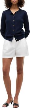 Tommy Hilfiger regular fit gebreid jack van katoenmix met gouden knopen - Foto 5