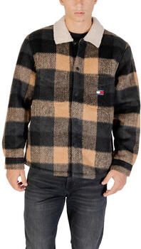 Tommy Jeans Oversized overhemdjack met teddyfleece