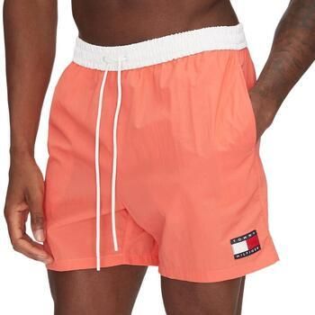Tommy Hilfiger Swimwear Zwemshort MEDIUM DRAWSTRING met logo-patch met contrasterende band