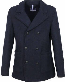 Tommy Hilfiger Trainingsjack Knitted Pea Coat Donkerblauw