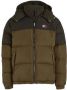 Tommy Hilfiger Gerecyclede Polyester Gewatteerde Color Block Jas met Capuchon Green Heren - Thumbnail 1