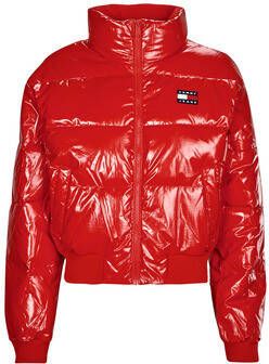 Tommy Jeans Donsjas TJW BADGE GLOSSY PUFFER