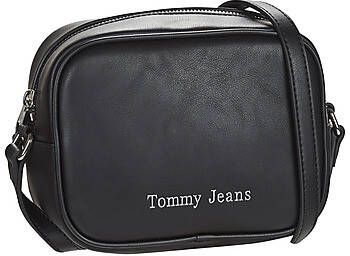 Tommy Jeans Zwarte ritssluiting dames Tommy Hilfiger jeans tas Black Dames