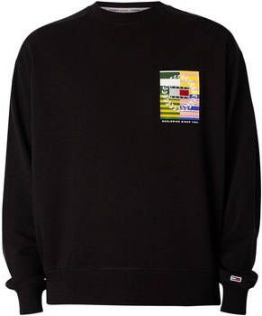 Tommy Jeans Sweater Boxy Luxe Grafisch Sweatshirt met achterkant