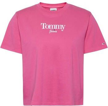 Tommy Jeans T-shirt Korte Mouw CAMISETA ROSA MUJER DW0DW13698