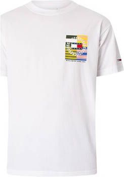 Tommy Jeans T-shirt Korte Mouw Relaxed T-shirt met vlag