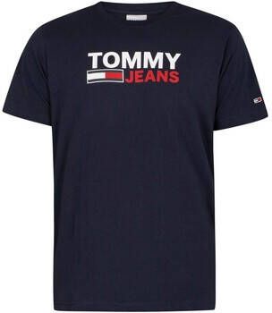 Tommy Jeans T-shirt Korte Mouw T-shirt met bedrijfslogo