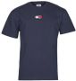 TOMMY JEANS Heren Polo's & T-shirts Tjm Tommy Badge Tee Donkerblauw - Thumbnail 4