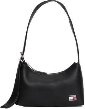 TOMMY JEANS Hobo-tas TJW COOL HOBO BAG dames schoudertas met logovlaggen-sierstuk