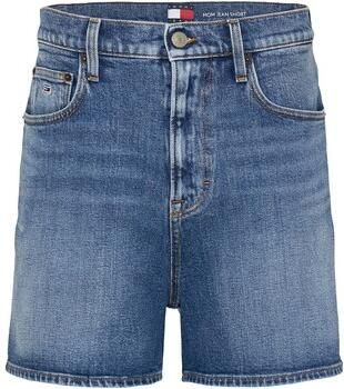 TOMMY JEANS Short MOM SHORT BI0134 met logo-badge in blauwe wassing - Foto 2