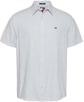 Tommy Jeans Regular fit vrijetijdsoverhemd van een mix van katoen en linnen - Foto 2