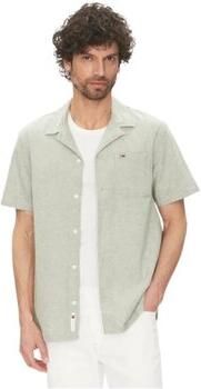 Tommy Jeans Regular fit vrijetijdsoverhemd van een mix van katoen en linnen - Foto 6