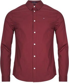 TOMMY JEANS Overhemd met lange mouwen Sabim Stretch Hemd Shirt Stretch shirt premium slim fit met elastaan