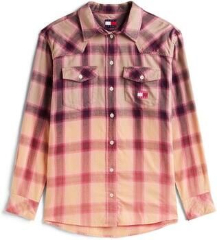 TOMMY JEANS Flanellen blouse TJW RLX FLANNEL SHIRT in zachte flanel-kwaliteit