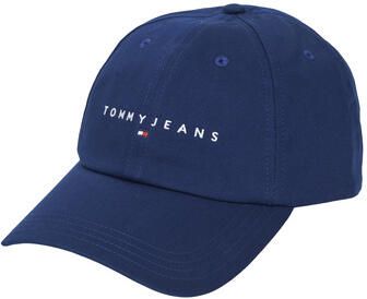TOMMY JEANS Baseball pet TJM LINEAR LOGO CAP Klem sluiting logo borduursel tekst UNISEX