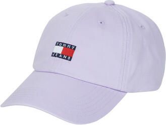 Tommy Jeans Geborduurde Heritage Logo Pet Violets White Heren