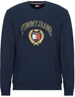 Tommy Jeans Katoenen crewneck sweatshirt met logoborduursel Blue Heren - Foto 7