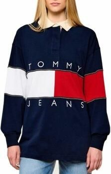 TOMMY JEANS Dames Truien & Vesten Tjw Ovs Flag Rugby Ext Donkerblauw - Foto 11