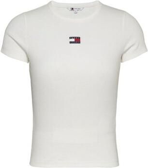 TOMMY JEANS Dames Tops & T-shirts Twj Slim Badge Rib Tee Wit - Foto 15