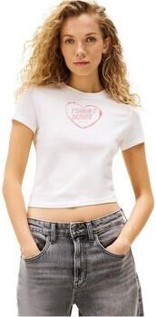 TOMMY JEANS Shirt met korte mouwen TJW SLIM SH HEART TEE - Foto 5