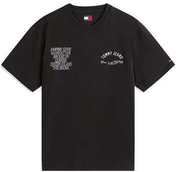 Tommy Jeans T-shirt Korte Mouw Graphic Boroughs T-Shirt Black