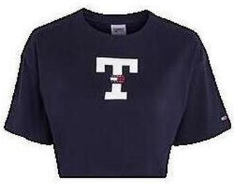 Tommy Jeans T-shirt Korte Mouw T-shirt Oversize Bleu Marine