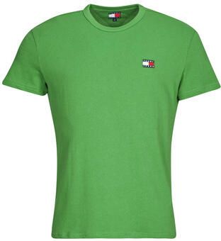 Tommy Jeans Groene Katoenen Ronde Hals T-Shirt Green Heren - Foto 4