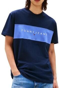 Tommy Jeans T-shirt Korte Mouw TJM REG CBLK LINEAR LOGO