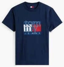 Tommy Jeans T-shirt Korte Mouw TJM SLIM RWB FLAG TEE EX