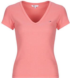Tommy Jeans T-shirt Korte Mouw TJW SLIM ESSENTIAL RIB V SS