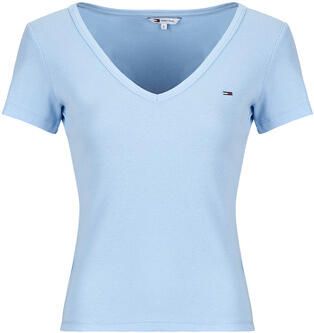 Tommy Jeans T-shirt Korte Mouw TJW SLIM ESSENTIAL RIB V SS - Foto 3