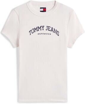 Tommy Jeans Slim Fit T-shirt van katoenmix model 'SLIM VARSITY' - Foto 3