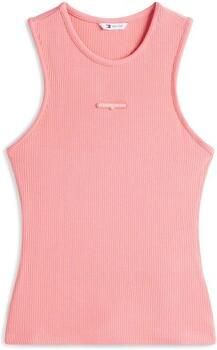 Tommy Jeans mouwloze top zalm rib gebreid - Foto 3