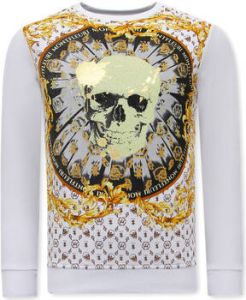 Tony Backer Sweater Print Skull Strass