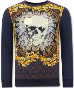 Tony Backer Sweater Print Skull Strass