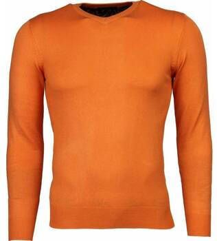 Tony Backer Sweater VHals Oranje