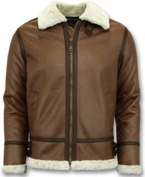 Tony Backer Leren Jas Lammy Coat Shearling Jacket