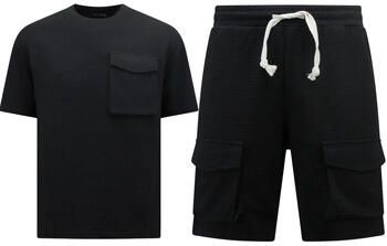 Top Star Trainingspak Geribbelde Oversized Joggingshort