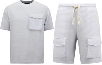 Top Star Trainingspak Geribbelde Oversized Joggingshorts