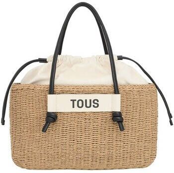 Tous Beige Vrouwen Stro Strandtas Beige Dames