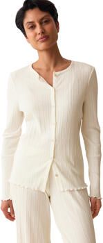 Triumph Vest Open pyjamatop met lange mouwen VERSATILE RIB